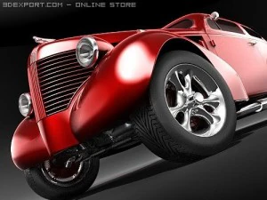 Hotrod Pontiac 1938 3D Model