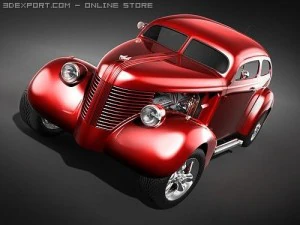 Hotrod Pontiac 1938 3D Model