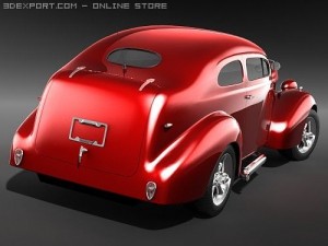 Hotrod Pontiac 1938 3Dモデル