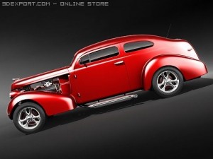 Hotrod Pontiac 1938 3Dモデル