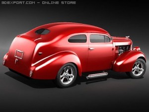 Hotrod Pontiac 1938 3Dモデル