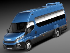 Iveco Daily Minibus 2015 3D Модель