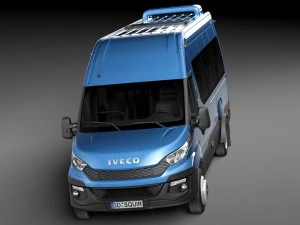 Iveco Daily Minibus 2015 3D Model