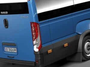 Iveco Daily Minibus 2015 3D Model