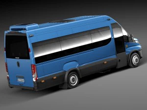 Iveco Daily Minibus 2015 3D Model