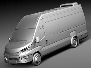 Iveco Daily Minibus 2015 3D Model