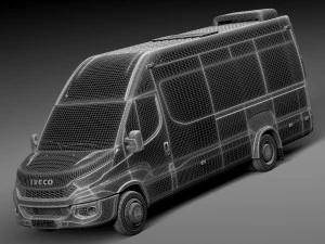 Iveco Daily Minibus 2015 3D Model