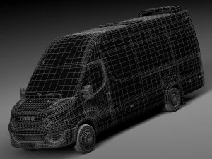 Iveco Daily Minibus 2015 3D Model