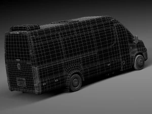 Iveco Daily Minibus 2015 3D Model