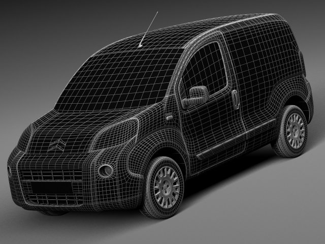citroen nemo 2008 3D Model in Van and Minivan 3DExport