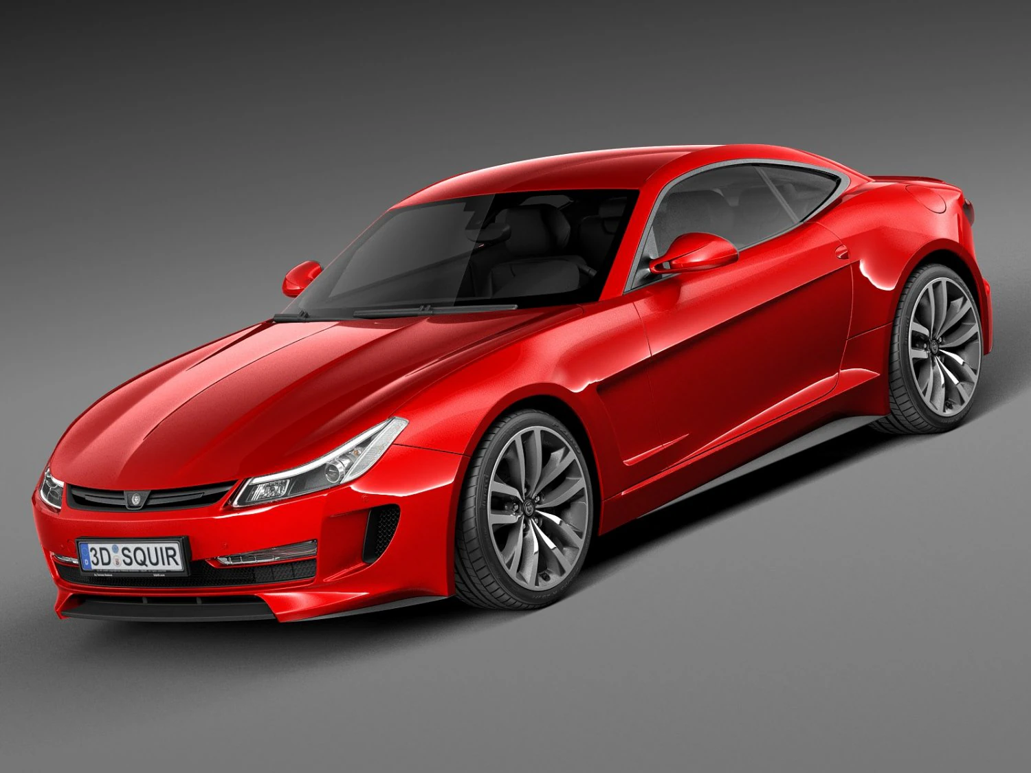 Generic Average Sport Coupe 2015 3D Model .c4d .max .obj .3ds .fbx .stl .blend 