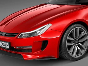 Generic Average Sport Coupe 2015 3D Model
