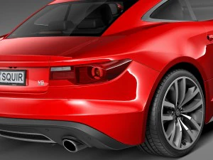 Generic Average Sport Coupe 2015 3D Model