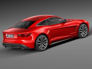 Generic Average Sport Coupe 2015 3D Model