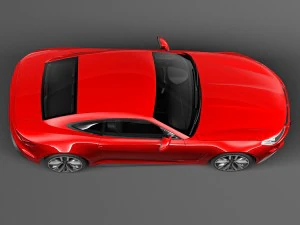 Generic Average Sport Coupe 2015 3D Model