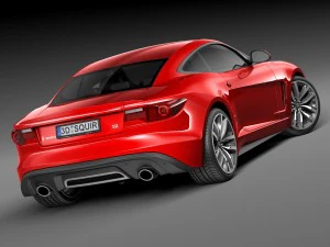Generic Average Sport Coupe 2015 3D Model