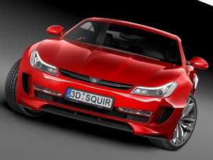 Generic Average Sport Coupe 2015 Modelo 3D