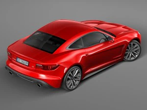 Generic Average Sport Coupe 2015 3D Model