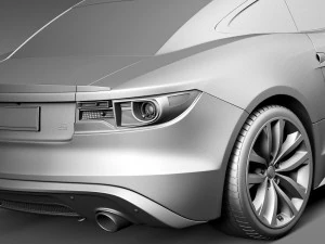 Generic Average Sport Coupe 2015 3D Model