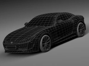 Generic Average Sport Coupe 2015 3D Model