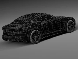 Generic Average Sport Coupe 2015 3D Model