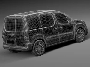 Citroen Berlingo 2015 3D Model