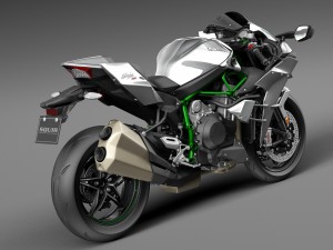 Kawasaki Ninja H2R 2015 3D-Modell