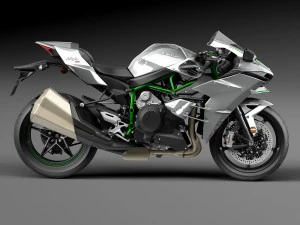 Kawasaki Ninja H2R 2015 3D Model
