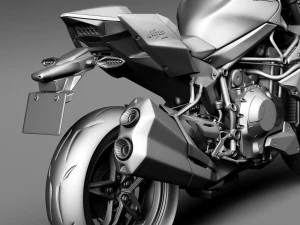 Kawasaki Ninja H2R 2015 3D Model
