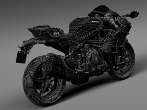 Kawasaki Ninja H2R 2015 3D-Modell