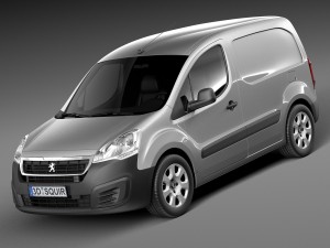 Peugeot Partner 2015 3D Model
