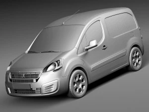 Peugeot Partner 2015 3D Model
