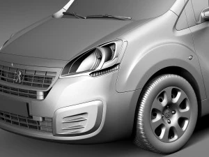 Peugeot Partner 2015 3D Model