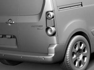 Peugeot Partner 2015 3D Model