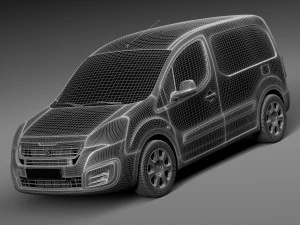 Peugeot Partner 2015 3D Model