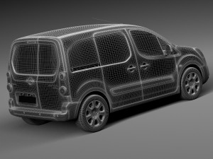 Peugeot Partner 2015 3Dモデル