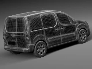 Peugeot Partner 2015 3D Model