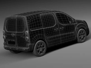 Peugeot Partner 2015 3D Model