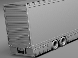Peterbilt 587 2015 Truck with Trailer Modello 3D