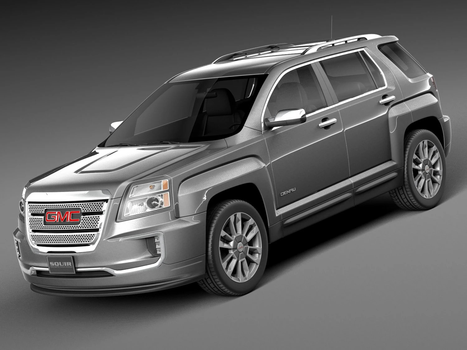GMC Terrain Denali 2016 3D Model .c4d .max .obj .3ds .fbx .stl .blend 