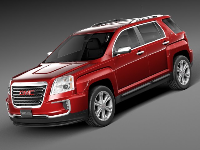 GMC Terrain Slt 2016 3D Model .c4d .max .obj .3ds .fbx .stl .blend 
