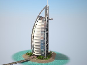 Burj Al Arab Hotel 3D Model