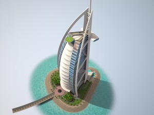 Burj Al Arab Hotel 3D Model