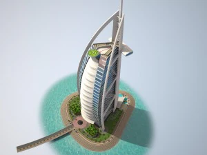 Burj Al Arab Hotel 3D Model
