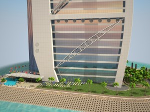 Burj Al Arab Hotel 3D Model