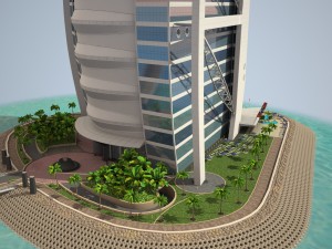 Burj Al Arab Hotel 3D Model