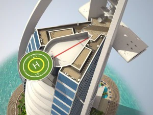 Burj Al Arab Hotel 3D Model