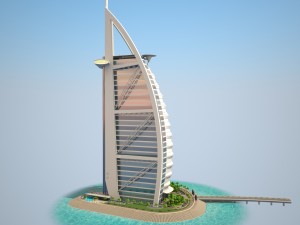 Burj Al Arab Hotel 3D Model