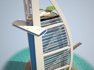 Burj Al Arab Hotel 3D Model