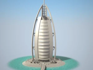 Burj Al Arab Hotel 3D Model